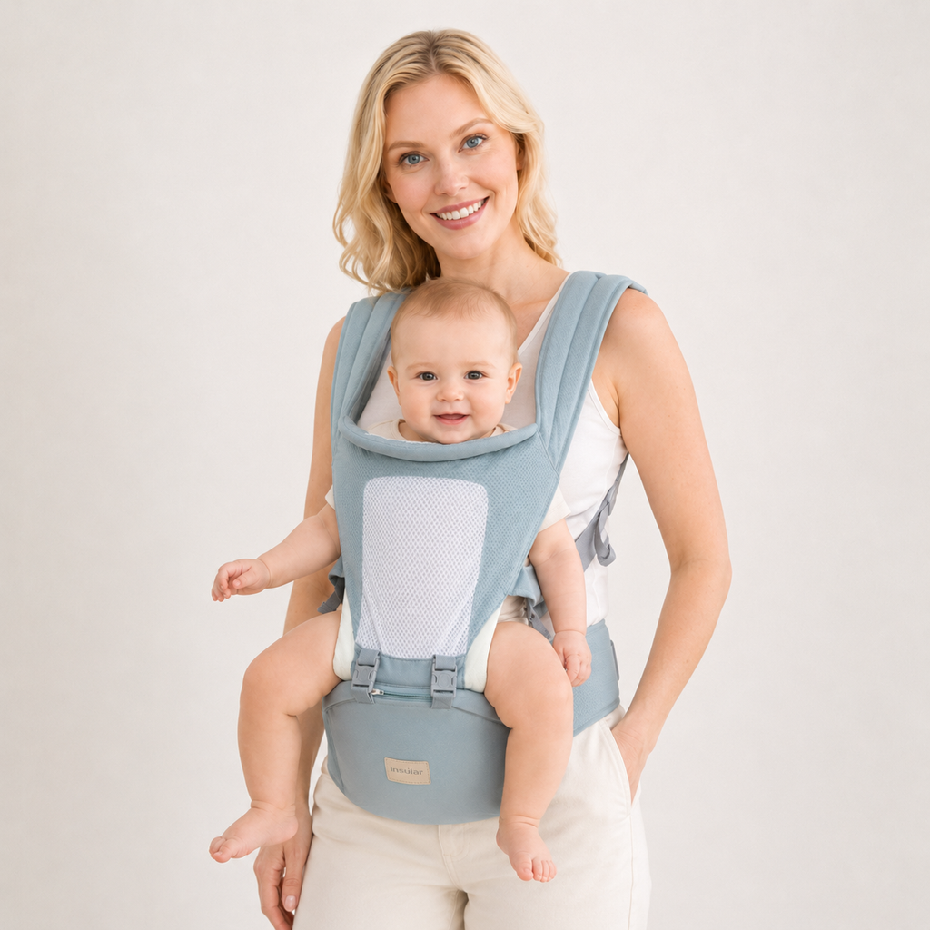 Insular Breathable Baby Carrier with Hip Seat