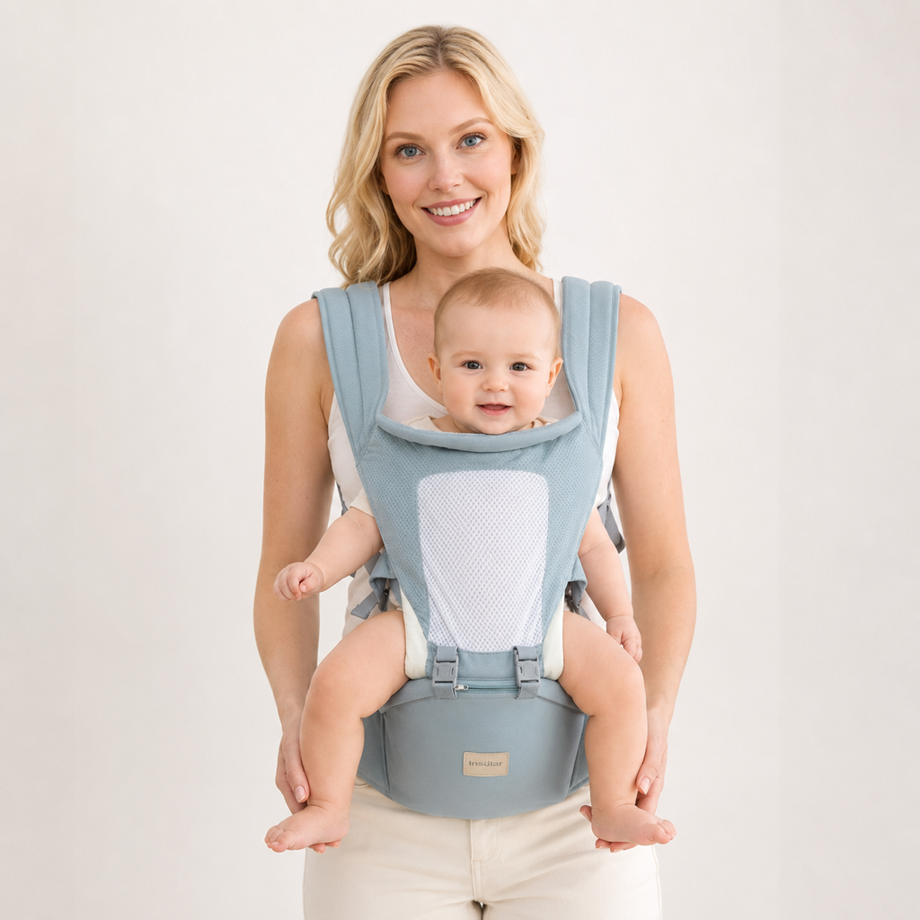 Insular Breathable Baby Carrier with Hip Seat