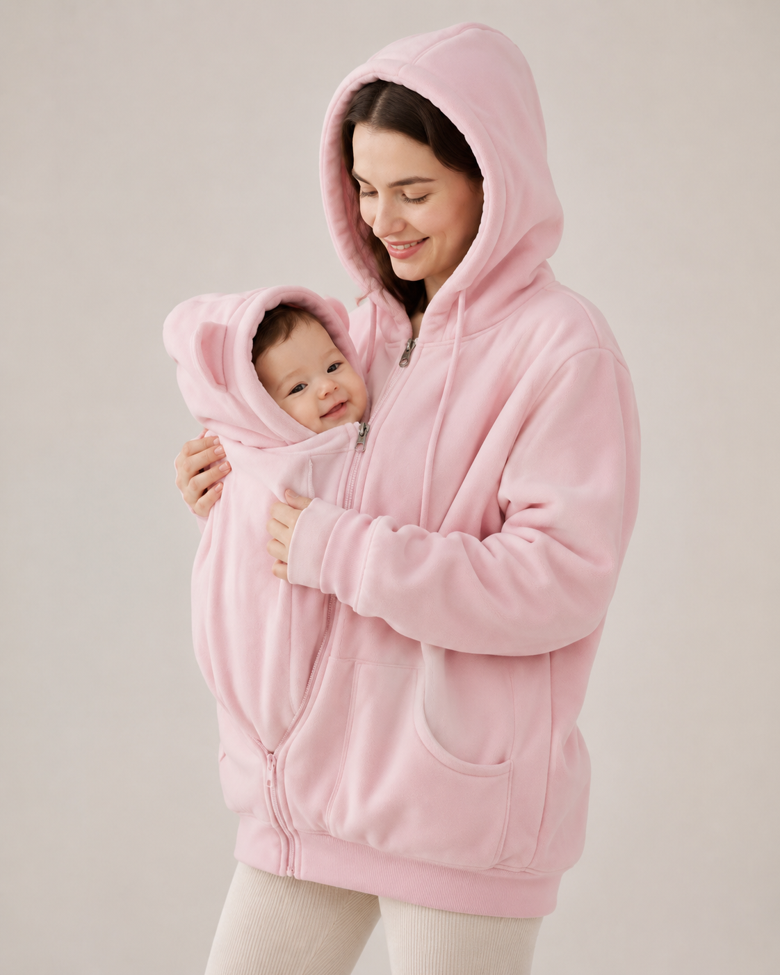 Cozy Mother &amp; Baby Carrier Hoodie