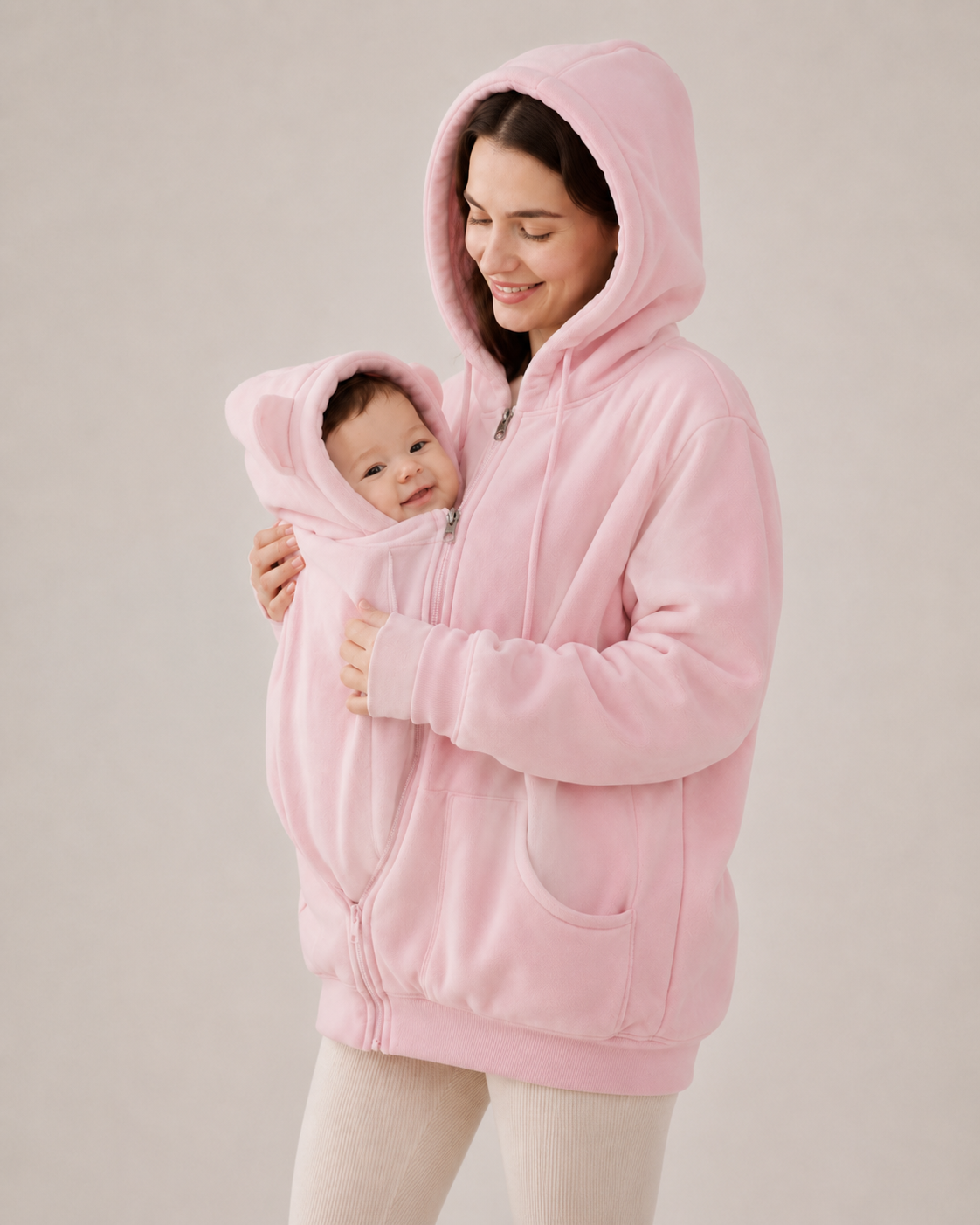 Cozy Mother &amp; Baby Carrier Hoodie